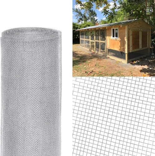 Rete metallica in acciaio inossidabile, 8 maglie 1 x 5 m, 1 x 10 m, 1 x 15 m, griglia metallica resistente per recinzione di conigli, filtro a maglia fine, rete metallica versatile per giardino ed uso
