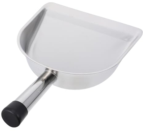 TOYZFRIENDY Paletta Portatile per Spazzatura in Acciaio Resistente Pala Pratica per la Pulizia della Cucina e Ufficio Paletta da Tavolo Manico Lungo per Casa e Scrivania