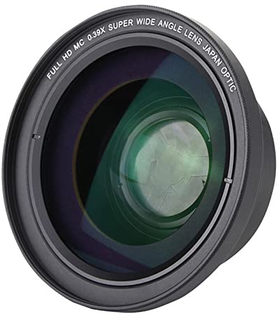Videokamera, 37 mm 2 i 1 HD 0,39X 0,45X Supervidvinkel makroobjektiv for videokamera 2X telezoom Kameraobjektiv telekonverterare
