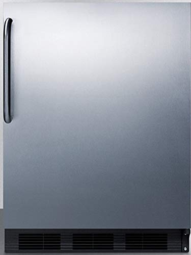 Summit Appliance CT663BKCSS Built-in Undercounter Refrigerator-Freezer for Residential Use, Cycle Defrost with Deluxe Interior, Professional Towel Bar Handle and Stainless Steel Exterior