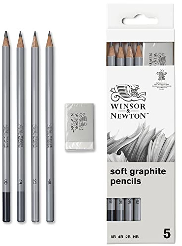 Winsor & Newton Studio Collection konstnärspennor, grafitpennor, set med 5