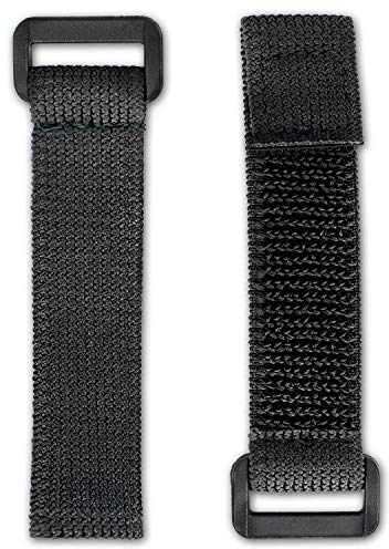 FrogJim 5x dehnbare Klett Kabelbinder 30 cm schwarz elastisch mit Schnalle - 20 mm breit - wiederverschließbare Kabelbinder Klett Stretch 30cm flexibel 20mm Breite SKS3005