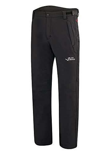 Black Crevice Pantalones de Senderismo para Hombre, Blanco/Negro, 5XL