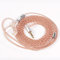 Yinyoo KBEAR KBX4860 Cable de monitor de oído 2 pines 3,5 mm macho cobre puro 4 núcleos cable de repuesto para auriculares con micrófono KS1/KS2/LARK/Robin/Melody (TFZ 3,5 mm con micrófono)