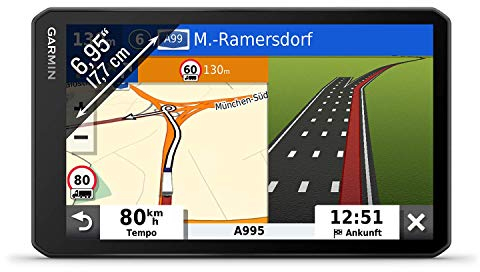 Garmin [renewed] dēzl LGV700 MT-D – LKW-Navi mit 6,95“ (17,7cm) Touchdisplay & 3D-Europa-Navigationskarten, Digital Traffic DAB+, Parkplatz-Finder [Generalüberholt]
