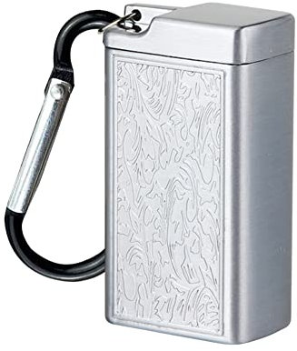 LICHENGTAI Mini Aschenbecher, Tragbarer Aschenbecher mit Karabiner, Zigaretten Taschenaschenbecher für Reisen Geschäftsreisen Wandern Freien Camping Angeln Nichtraucher Wohnzimmer Autos
