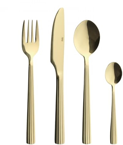 Aida RAW - Cutlery 24 Stück Geschenkboxen - Champagner Gold (14630)