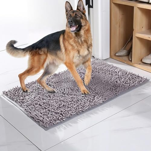 Alfombra for puerta de perro ultra absorbente for patas embarradas, alfombra for perros, patas y zapatos mojados, alfombrilla for puerta interior, alfombrilla for atrapar suciedad, alfombra for perro,