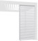 Weide Horizontale Lamellenwand Paneel Zubehör für Weide Pergola | Aluminium | Anthrazit, Weiß, Holzoptik | 3 Breiten | Flexibler Sichtschutz und optimale Luftzirkulation (Weiß, 113 cm)
