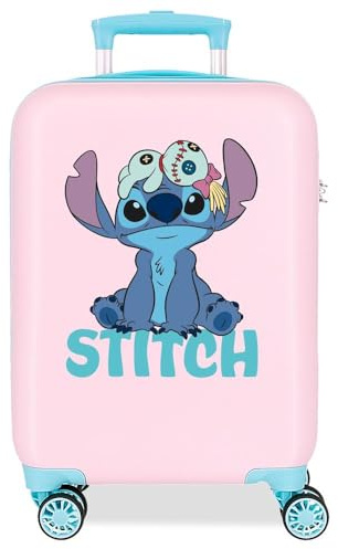 Disney Joumma Stitch Valigia da cabina rosa 33x50x20 cm Rigida 2 kg Lucchetto a combinazione laterale ABS 2 kg 33L Bagaglio a mano