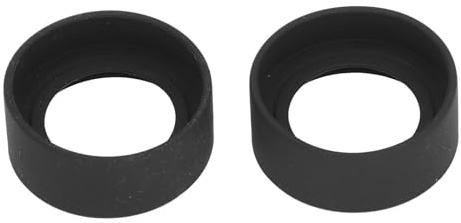 Pissente 2 Pcs Stereo Microscope Eyepiece Eyeshields, Rubber Eye Cup for 40-42mm Interface with Flat Angle Design Soft Comfortable Non-Slip Grip