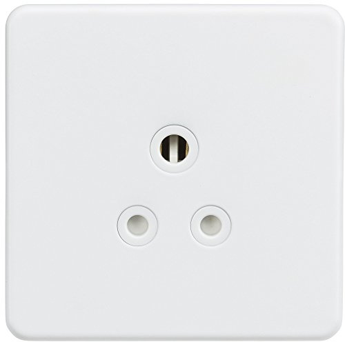 Knightsbridge SF5AMW Screw Less 5A Unswitched Round Socket, White