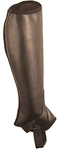 Saxon Unisex Equileather Halb Chaps (XS) (Braun)