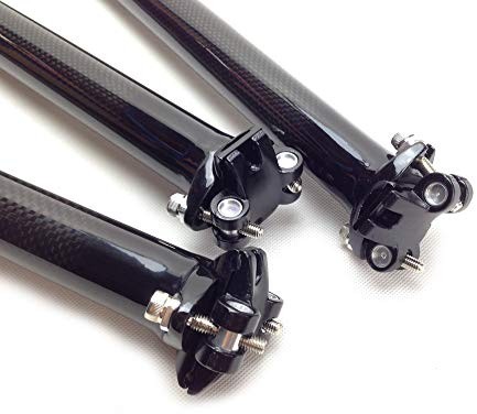 Toseek 3K helkolfiber MTB vägcykel sadelstolpe 27,2/30. 8/31,6 x 350/400 mm (LK, 30,8 x 350 mm)