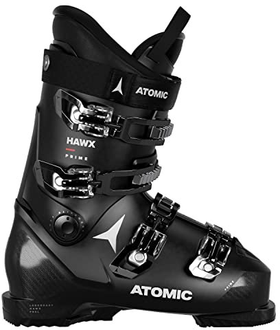 ATOMIC HAWX PRIME Skischuhe - Größe 28/28.5 - Alpin-Skischuh in Schwarz - Boots mit 3D Knöchel & Ferse für präzisen Sitz - mittelbreite Skistiefel für Ski-Anfänger