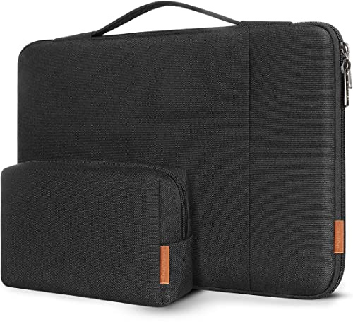 DOMISO Custodia PC Computer Portatile 14 Pollici,Borsa per MacBook Air 15 M4 M3 M2,MacBook Pro,14 Pollici Dell Acer Lenovo HP Asus Notebook,Porta Cover Laptop Case Sleeve,Kit Accessori,Nero