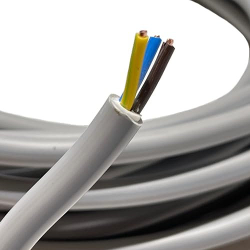 Sheathed Cable NYM - J 3 x 2.5 - 50 m Grey Cable Electric Cable Power Cable