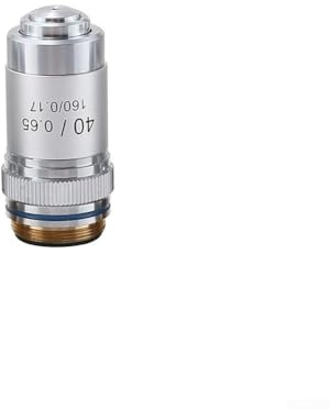 Set completo di obiettivi per microscopio acromatico 195 4X 20X 40X 60X 100X (S+olio) per microscopi biologici con filettatura RMS standard (40X)