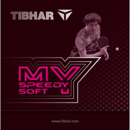 Tibhar Speedy Soft My - Rivestimento per ping-pong (rosso, 1,3 mm)