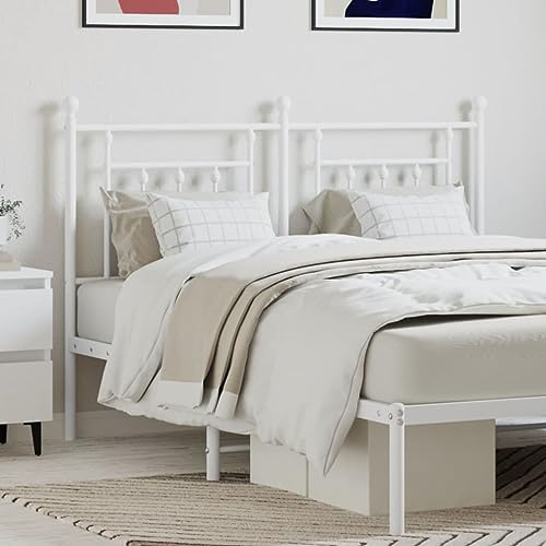Frdhee Cojín de pared para cama, cabecero de metal blanco, 140 cm, tela para cama, cojín de respaldo para dormitorio, habitación de los niños, oficina