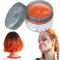 Haarfarbe Wachs Natürliche Matte Frisur Haarwachs für Party Cosplay, Halloween (Orange)