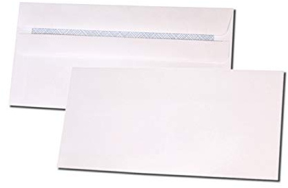 DL 110x220mm 90gsm White Self Seal Envelopes (None Window) - Pack Size 1000