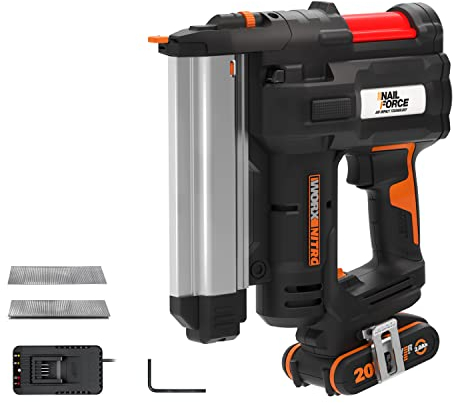 WORX, Grapadora Clavadora 20 V 2,0 Ah (1 bat), Multicolor, wx 840