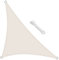swift Vela Ombreggiante Impermeabile Triangolare 3x3x4,25 m Protezione Anti Raggi UV Tenda a Vela, Telo Tenda da Sole a Vela per Esterno, Giardino & Gazebo, Beige