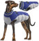 Wasserdichter Hundemantel, Winter Warme Hundejacke Winddicht Hundepullover Outdoor Hundebekleidung Winter Outfit(Blau, XL)