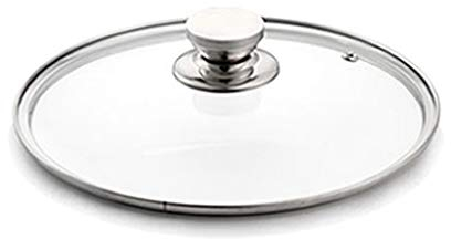 Pannlock Byte av pannlock Transparent glaskastrulllock för att passa alla sås- och stekersättningslock (22 cm)