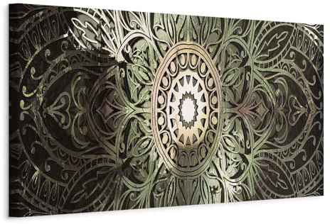 murando - Akustikbild Mandala Bilder Akustikschaum Hochleistungsschallabsorber Schallschutz Leinwand 1 tlg Wandbild Raumakustik Schalldämmung Orient Zen f-A-0590-b-c
