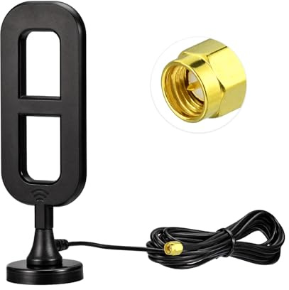 Superbat 4G LTE External Magnetic Antenna Omni Directional 8dBi SMA Male Antenna for AT&T Verizon T-Mobile Cellular Router Modem Extended Receiver Stealth Cam etc.