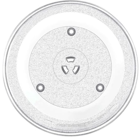 SPARES2GO Universal Microwave Turntable Plate 6 Lug Fixing Y Type Glass Dish Tray (12 / 31.5cm / 315mm)