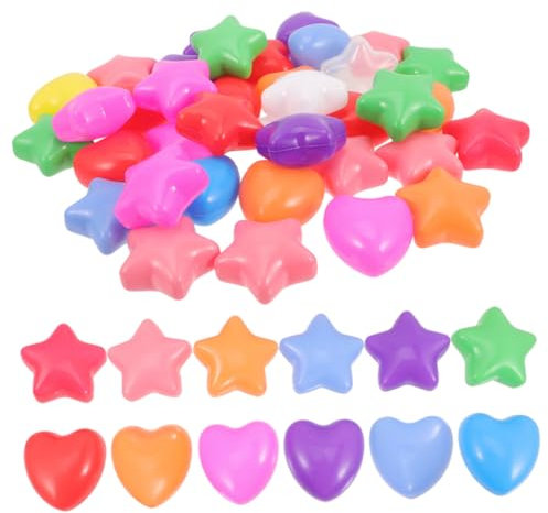ERINGOGO 60 Piezas Piscina de Bolas del océano Mini Pelota de Juego Bolas de Estrellas del océano Jugar Juguetes Bebe niños Carpas Plegables Piscina Bolas para Nadar
