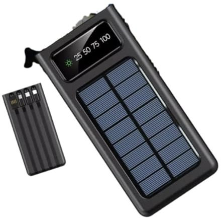 Caricabatteria Power Bank Pannello Solare 6800 MAH Impermeabile Batteria Esterna