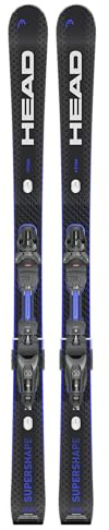 Head Supershape e-Titan - Sci alpini con protezioni PR Gripwalk Attacchi (nero/blu con protezione PR 13, 163 cm)