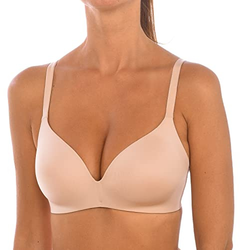 Dim Femme Triangle Paddé sans Armature Invisifree X1 Soutien-Gorge, New Skin, 90B EU