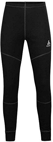 Odlo Unisex Child BL Bottom Long Active X-Warm Kids ECO, Leggings Capri - Mixte Enfant Noir, 152
