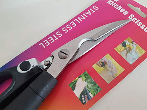 B-BLACK Forbice TRINCIAPOLLO Accessori Professionali Cucina Lame in Acciaio Inossidabile Forbice Multiuso Multifunzione Cucina Fai da Te Materiale Antibatterico