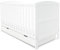 Ickle Bubba Coleby Classic Cot Bed – 3-in-1 Convertible Cot, Suitable from Birth to 4 Years, Adjustable Base & Teething Rails (Incl. Under Drawer, White)