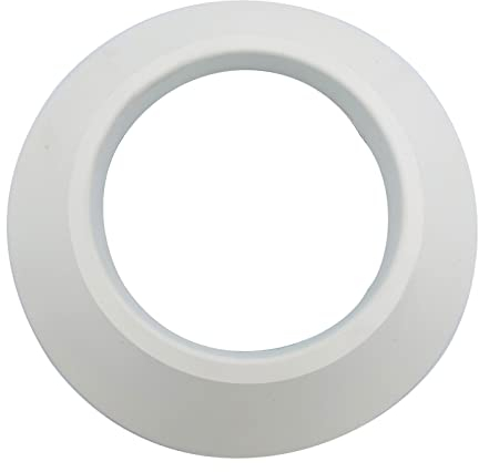 TYGERIX® Weiße Wandrosette aus EPDM-Gummi 120 und 125 mm | Flexible Lochabdeckungsrosette für Kesselrohre, Öfen und jedes System | Universell | Hitzebeständig | Nicht verformbar | Zertifikat