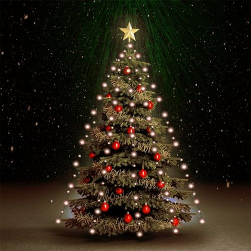 Tidyard Julgransljus med 180 LED 180 cm, julgransljus, julgransljus, julgran kon, ljuskedjor för jul