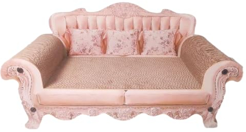 CEMELI Katzensofa, Katzenkratzsofa aus Pappe, Katzenkratzbett, Katzenkratzer für Wohnungskatzen, Katzenkratzlounge, Robustes rosa Katzenkratzloungebett, lustige Kratzlounge für Wohnungskatzen