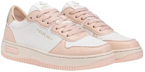 REPLAY Damen Epic W FINE Sneaker, 885 PINK White, 41 EU