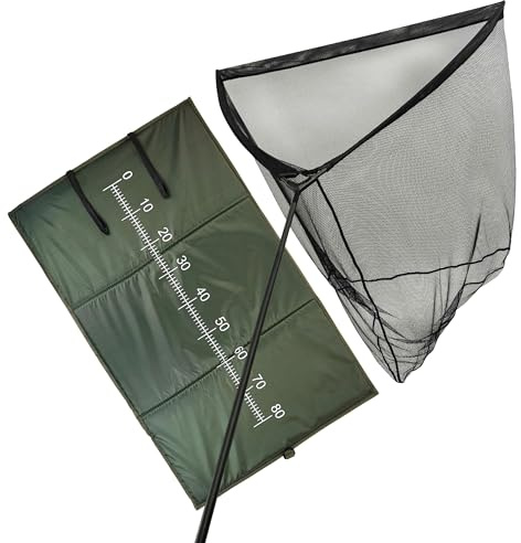 FishXpro Carp Landings Set - Filet à carpes avec tapis de ramassage - Épuisette à carpe