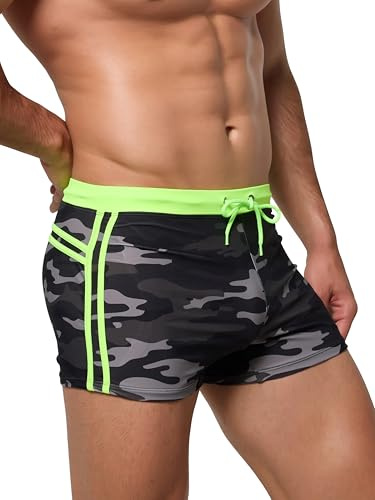 Arcweg Maillot de Bain Homme Boxer S-XL Doublure avec Cordon de Serrage Réglable Confortable