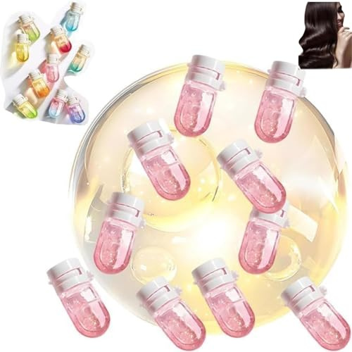 Perfume de aceite capilar perfumado Mini,Perfume&Aceite 2 en 1-Aceite capilar nutritivo&brillante de aguacate con fragancia duradera,Mini Set de 10 piezas para cabello seco/dañado (G)