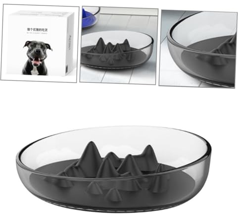 Yardwe Tazón De Alimentación Lenta para Perros Comedero Interactivo Anti-estrangulación Diseño Separable y Fácil De Limpiar Alimentación Saludable para Mascotas