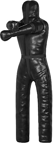 LISARO Brazilian UFC Jiu Jitsu Grappling Dummy, MMA Grappling, Ringerpuppe-Wrestling Dummy schwarz, Ungefüllt.160CM LRD-Model