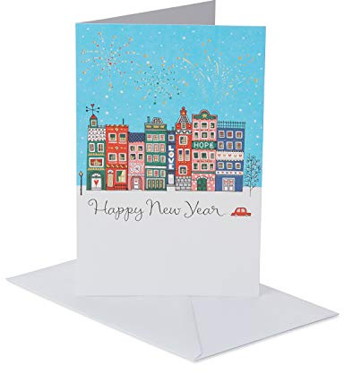 American Greetings Happy New Year Cards with Envelopes, Wonderful Memories (6-Count)